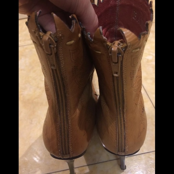 Baroco Vintage Pointed Toe Italian Ankle Heeled Booties Sz 40 MSRP $200 - Picture 11 of 12